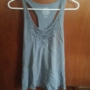 Jr's So Small Tank Top Light-bluisgh gray
